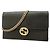 Borsa a tracolla con portafoglio in pelle Gucci Interlocking G Nero
