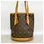 Borsa Tote Louis Vuitton Monogram Bucket PM Marrone - vista 13