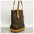 Borsa Tote Louis Vuitton Monogram Bucket PM Marrone - vista 2