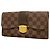 Louis Vuitton Damier Portefeuille Sistina Long Wallet Damier ebene