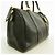 Borsa Boston Chanel in pelle di vitello martellata nera Nero - vista 2