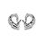 Bulgari Serpenti Viper Orecchini a Lobo Oro Bianco 750/18K Pavé Diamanti 1,50 ct Lusso Argento