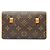 Louis Vuitton Monogram Pochette Florentine Castaño Beige - vista 2