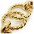 Chanel Cinturón de cadena Vintage CC Double Chain Loop Medallion Chain Belt GP Dorado - vista 12