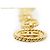 Chanel Cinturón de cadena Vintage CC Double Chain Loop Medallion Chain Belt GP Dorado - vista 6
