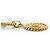 Chanel Cinturón de cadena Vintage CC Double Chain Loop Medallion Chain Belt GP Dorado - vista 8