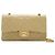 Chanel Borsa a tracolla con catena Double Flap Matelasse 25 in pelle d'agnello Beige