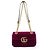 Gucci GG Marmont Mini-Schultertasche aus Samt mit Kette Pink Lila - Ansicht 3