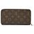 Louis Vuitton Cartera Zippy Long Monogram Castaño - vista 2