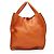 Céline  mala Tote Média Phantom em pele de vitela drummed Laranja - vista 3