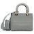 Lady Dior Medium Cannage D-Lite Gris - vista 2