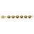 Chanel Bracciale Medaglione Vintage CC Starburst 31 Rue Cambon Paris D'oro - vista 2