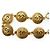 Chanel Bracciale Medaglione Vintage CC Starburst 31 Rue Cambon Paris D'oro - vista 6