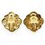 Chanel Vintage CC Cut-out Scalloped Flower Clip-on Earrings GP Golden - view 2