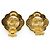 Chanel Vintage CC Cut-out Scalloped Flower Clip-on Earrings GP Golden - view 7