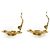 Chanel Vintage CC Cut-out Scalloped Flower Clip-on Earrings GP Golden - view 8