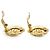 Chanel Vintage CC Cut-out Scalloped Flower Clip-on Earrings GP Golden - view 9