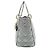Lady Dior My ABCDior Cannage Supple Metallic Lambskin Medium Argenté Gris - vue 3
