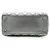 Lady Dior My ABCDior Cannage Supple Metallic Lambskin Medium Argenté Gris - vue 5