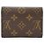 Louis Vuitton Monogram Rosalie Compact Wallet Portemonnaie Braun Rot - Ansicht 2