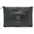Chanel Clutch CC Studded Deauville O-Case in pelle caviar Nero