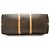 Louis Vuitton Monogram Keepall Bandouliere 60 Castaño - vista 6
