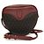 Autre Marque Saint Laurent Le Monogramme Coeur Monogram All Over Coated Canvas and Leather Castaño