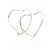 Autre Marque Pendientes de aro Tiffany Open Heart