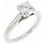 Anello Cartier 1895 in platino con diamante