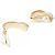 Cartier 2C Diamant Ohrringe in Dreifarbigem Gold - Ansicht 3