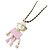 Collier Chanel ABG222 Noir Rose Blanc Doré - vue 3
