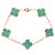 Bracciale Van Cleef & Arpels Vintage Alhambra 5 Motivi in Malachite D'oro Verde