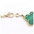 Bracciale Van Cleef & Arpels Vintage Alhambra 5 Motivi in Malachite D'oro Verde - vista 5
