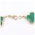Bracciale Van Cleef & Arpels Vintage Alhambra 5 Motivi in Malachite D'oro Verde - vista 5
