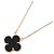 Colar Van Cleef & Arpels Vintage Alhambra Onyx Preto Dourado