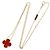 Van Cleef & Arpels Vintage Alhambra Karneol Halskette Rot Golden - Ansicht 2