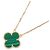 Collana Van Cleef & Arpels Vintage Alhambra Malachite D'oro Verde