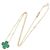 Collana Van Cleef & Arpels Vintage Alhambra Malachite D'oro Verde - vista 2