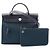 Hermès Bolso Hermes Herbag Zip PM Verde Azul marino