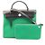 Hermès Herbag Zip PM Bolso de mano 2-Way Castaño Verde