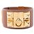 Hermès Bracelet Charmes Hermes Collier de Chien Marron Doré