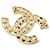 Spilla Chanel 96256 Nera Bianca Oro Nero Bianco D'oro - vista 2