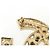 Spilla Chanel 96256 Nera Bianca Oro Nero Bianco D'oro - vista 3