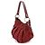 Borsa Fendi Zucca rossa in pelle e tela Rosso - vista 3