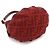 Borsa Fendi Zucca rossa in pelle e tela Rosso - vista 4