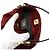 Borsa Fendi Zucca rossa in pelle e tela Rosso - vista 8