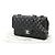 Borsa a tracolla Chanel Matelasse 23 Chain Nero - vista 2