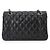 Borsa a tracolla Chanel Matelasse 23 Chain Nero - vista 3