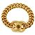 Chanel Coco Mark Turnlock Chain Bracelet Golden