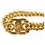 Chanel Coco Mark Turnlock Chain Bracelet Golden - view 4